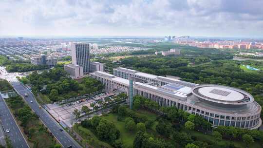 上海临港新片区城市环境视频素材模板下载