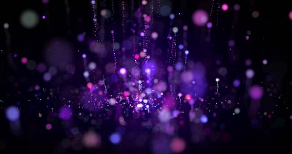 紫色粒子上升