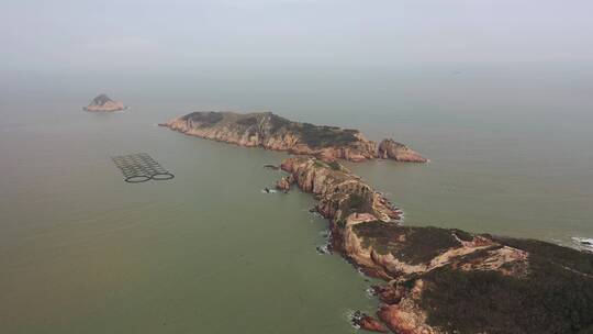 原创 福建宁德霞浦沙滩海岸线自然风光航拍