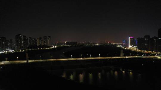 泉州江滨夜景晋江夜景-原片视频素材模板下载