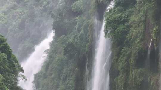 马玲河峡谷瀑布群航拍