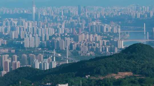 鸟瞰大重庆城市全景