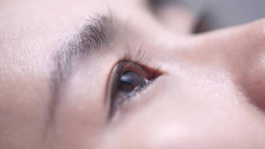 眼睛特写，清澈明亮的眼睛4k视频素材