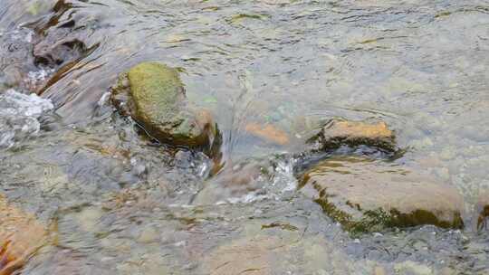 农村大山河流溪水水流小溪山涧