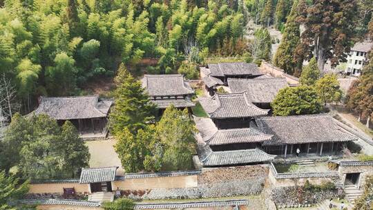 浙江丽水云中大漈时思寺古建风景