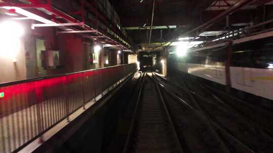 地铁隧道穿梭 无人驾驶 4013视频素材模板下载