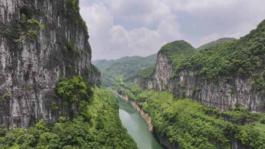 贵州清镇市三岔河峡谷航拍