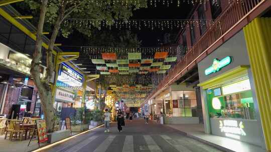 成都东郊记忆夜景城市风光实时