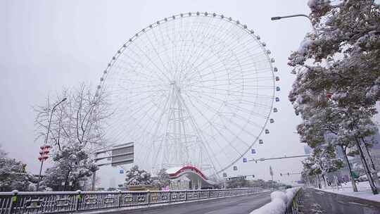 南昌摩天轮雪景7