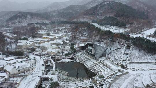 2022年第一场雪，青山粉黛