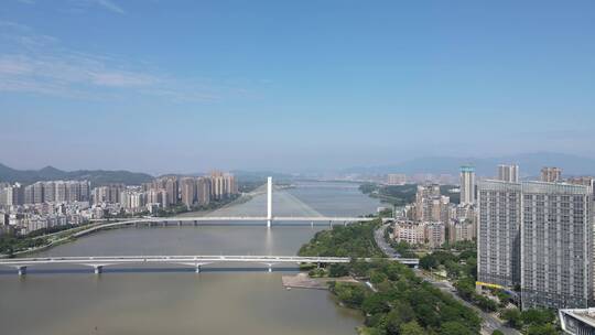 惠州江北航拍视频素材模板下载