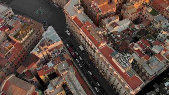 航拍意大利罗马市中心城市地标建筑古迹视频素材模板下载