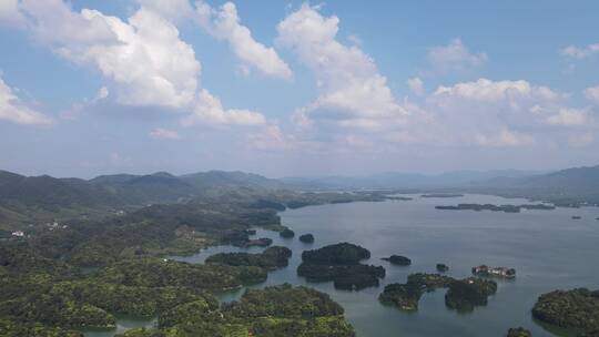 湖北咸宁陆水湖4A景区航拍