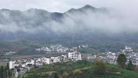 皖南雨后乡村的秋天