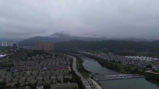 福建连江县潘渡镇的雨后景色