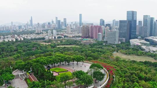 深圳莲花山航拍