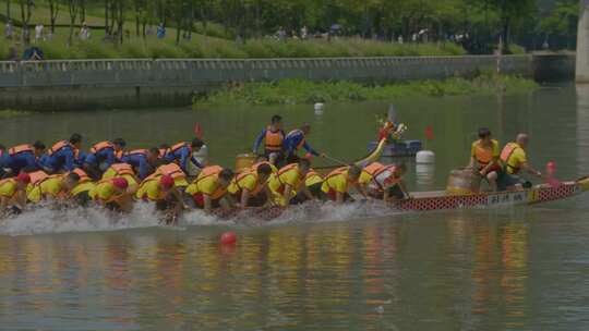 龙舟比赛队伍龙舟端午节