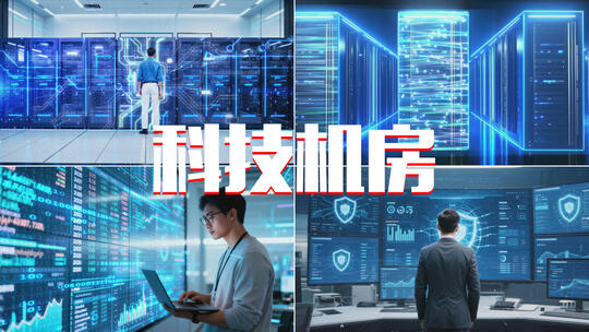 机房数据库服务器算力中心网络大屏幕云计算