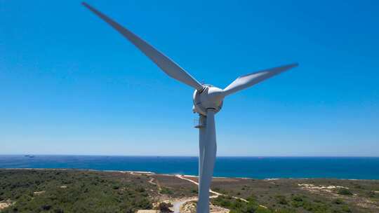 风车 能源 发电机 涡轮机视频素材模板下载