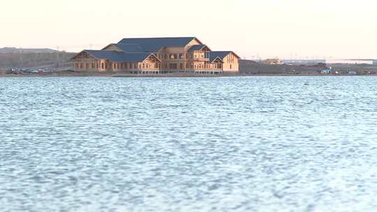 住宿 鄂尔多斯 湖面 风景 写意 空镜