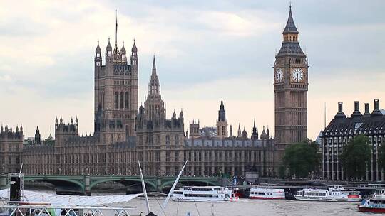 伦敦议会大厦视频素材模板下载
