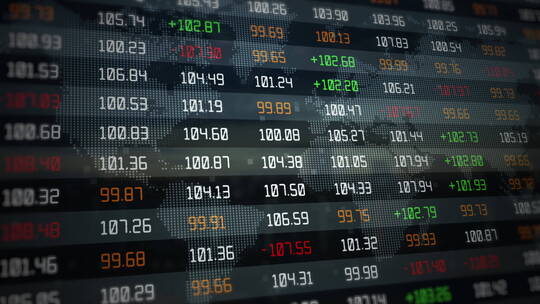 金融股票价格图视频素材模板下载