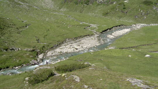 阿尔卑斯山溪视频素材模板下载