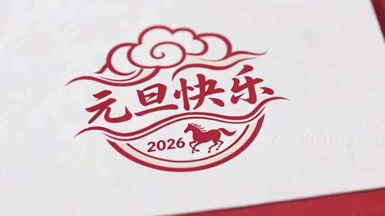 2026年元旦快乐主题图案素材