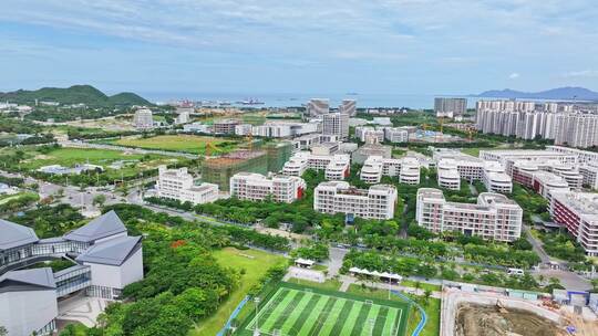 海南省三亚市崖州湾科技城鸟瞰航拍