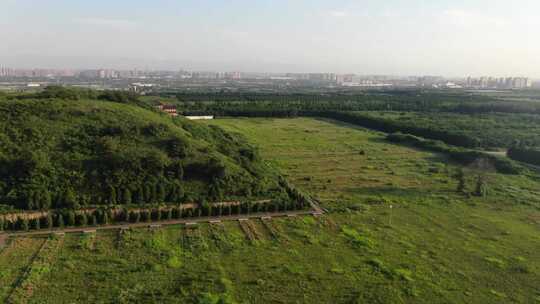 汉阳陵景区航拍