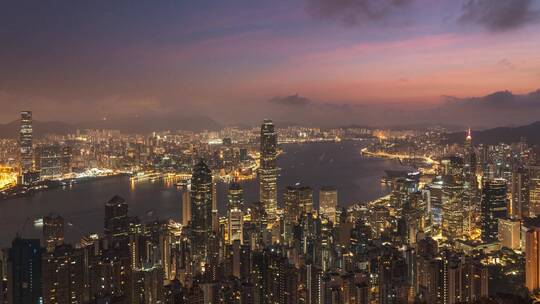 香港太平山卢吉道日出延时