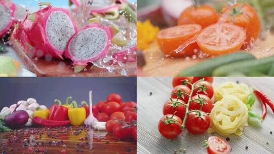 水果蔬菜制作美味美食 视频合集视频素材模板下载