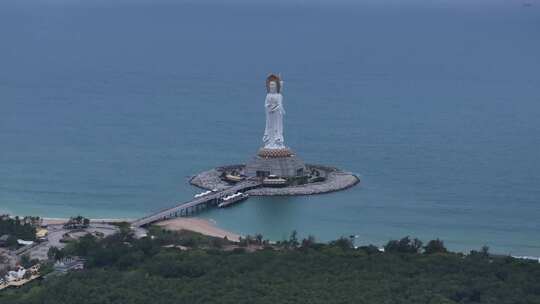 海南南海观音航拍