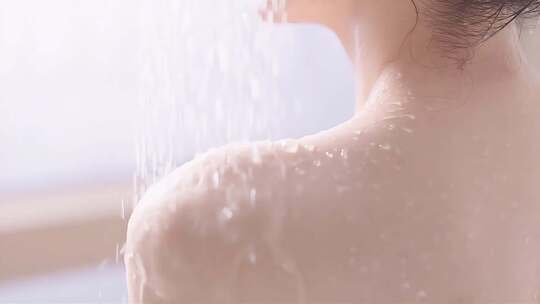 美女洗澡沐浴 搓泡泡