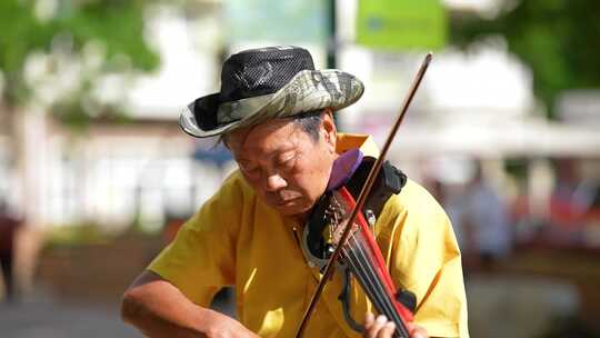 艺术家 街边艺术 小提琴