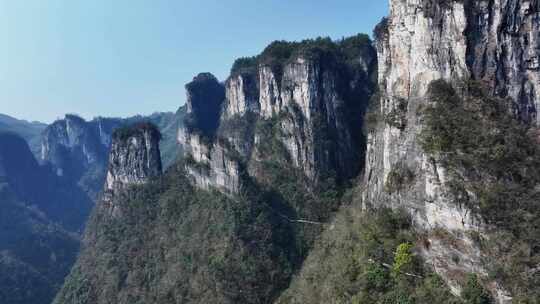 湖南湘西吉首矮寨峡谷航拍