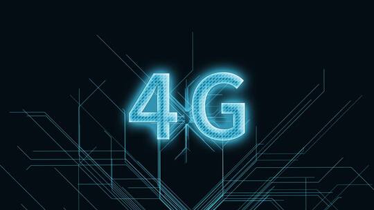 4G三维科技感电路板生长线条场景