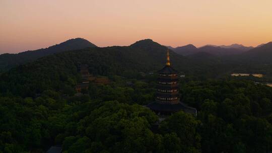 西湖雷锋塔夕照