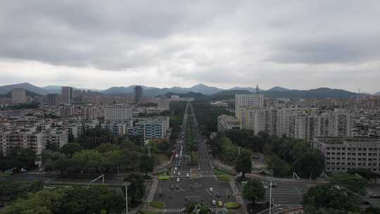 广东中山城市交通航拍