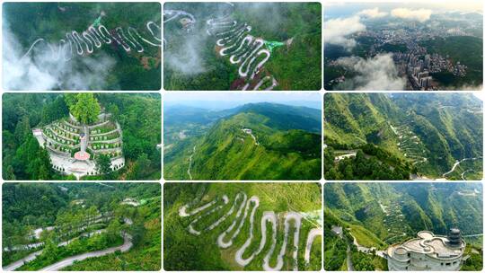 晴隆二十四道拐高清在线视频素材下载