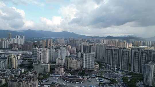 航拍温州城市天际线温州大景鹿城区