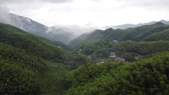 航拍南岳衡山西岭自然风光