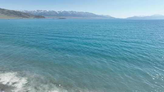 赛里木湖 赛湖 新疆风光 草原湿地视频素材模板下载
