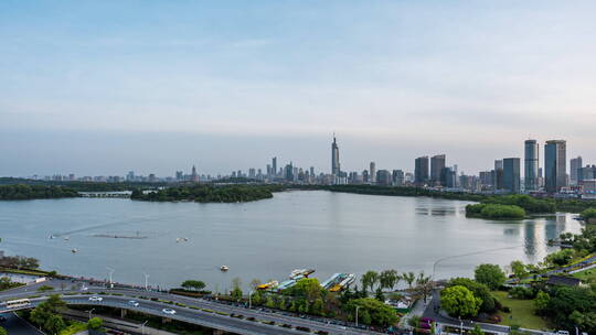 南京,玄武湖,夜晚,湖,紫峰大厦