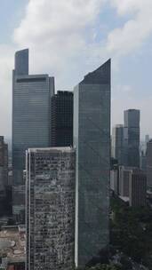 珠江新城密集高楼群航拍