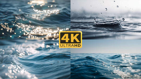 4K水流液体流体溪流溪水2