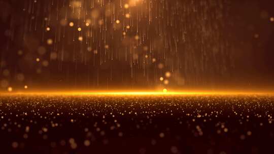 金色粒子背景特效画面