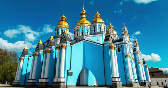 乌克兰的蓝色教堂
