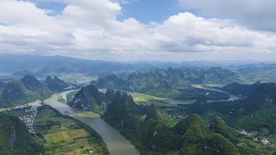 延时航拍风景 桂林山水 大美中国 壮丽山河