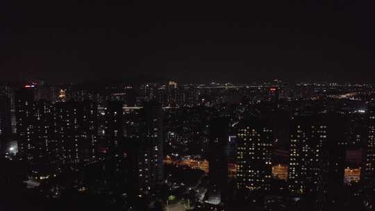 厦门市集美区杏林湾商务运营中心夜景航拍